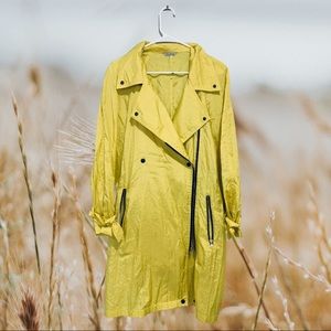 COPY - Sanyo Luxury Trench Rain Coat Yellow Green vintage